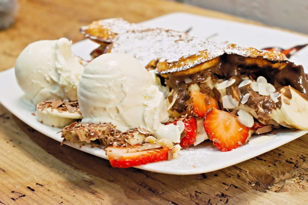 Eine super leckere Waffel in Basel